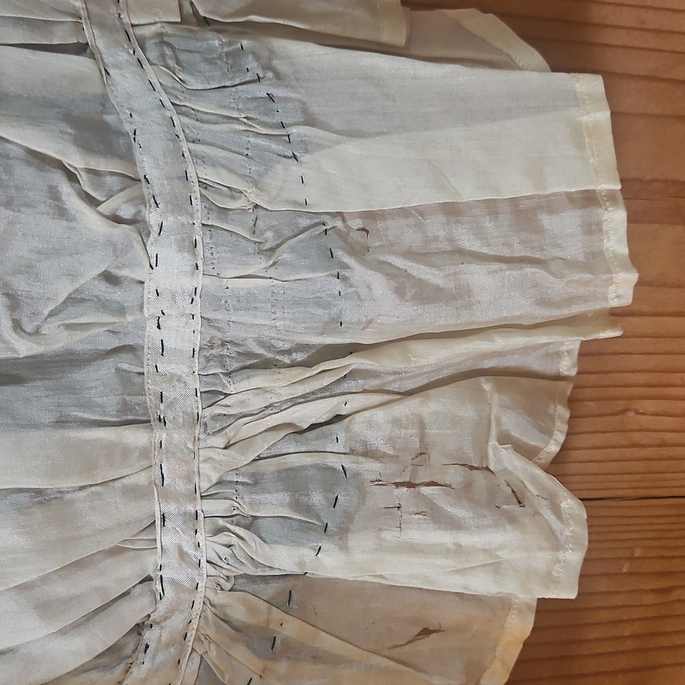 Wounded Bird! Antique 1800s Elegant Black Lace Women's Top - Picture 15 of 17